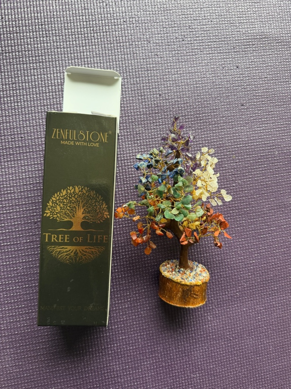 Multicolor Tree of Life Gemstone Bonsai - Multicolor